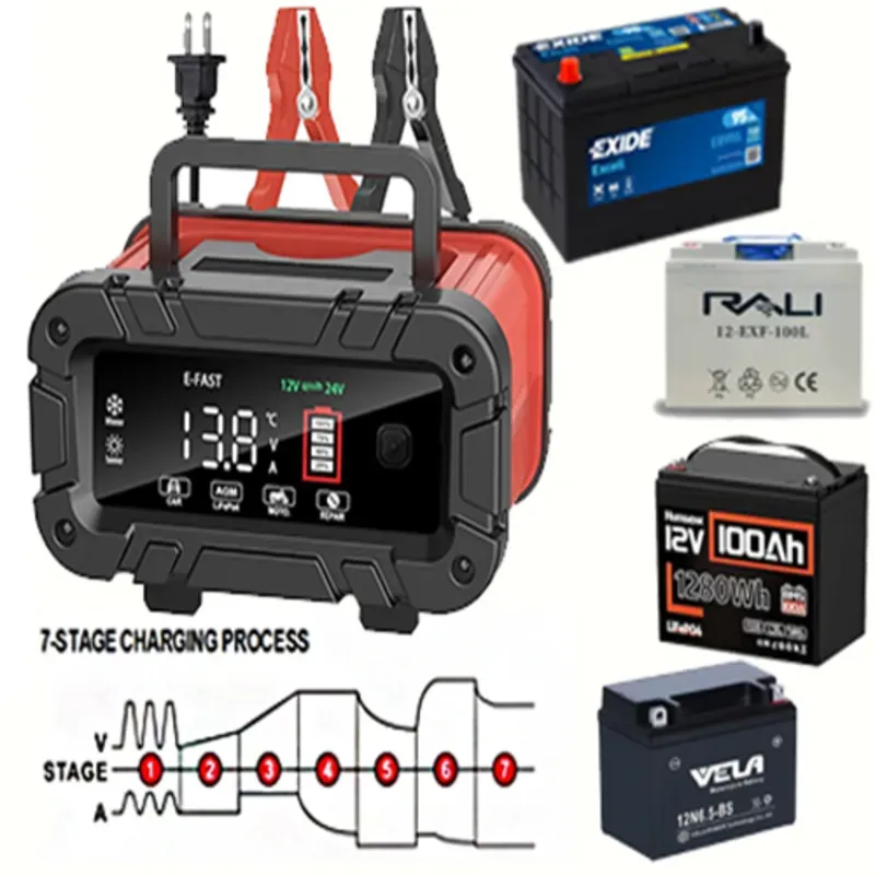 Cargador Inteligente E-FAST de Baterías 12V-10A 24V-5A (Actualizado LifePO4)