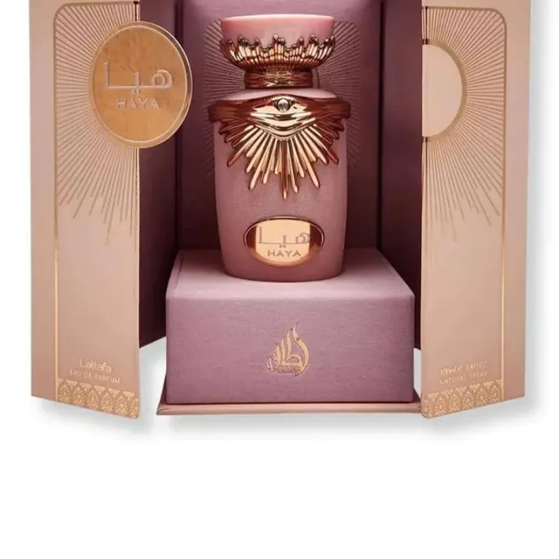 Lattafa Haya Eau de Parfum Spray for Women, 3.4 Ounce