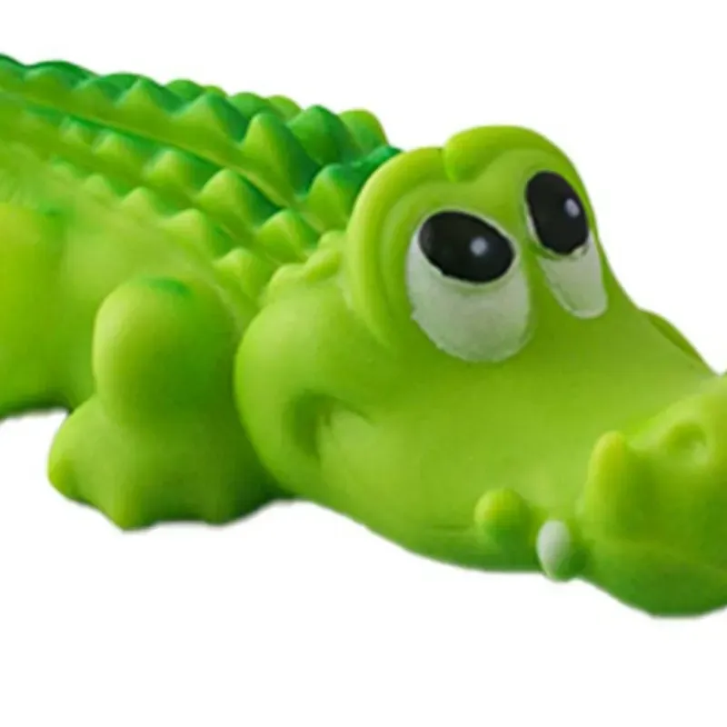 Juguete chillón para perros en forma de cocodrilo