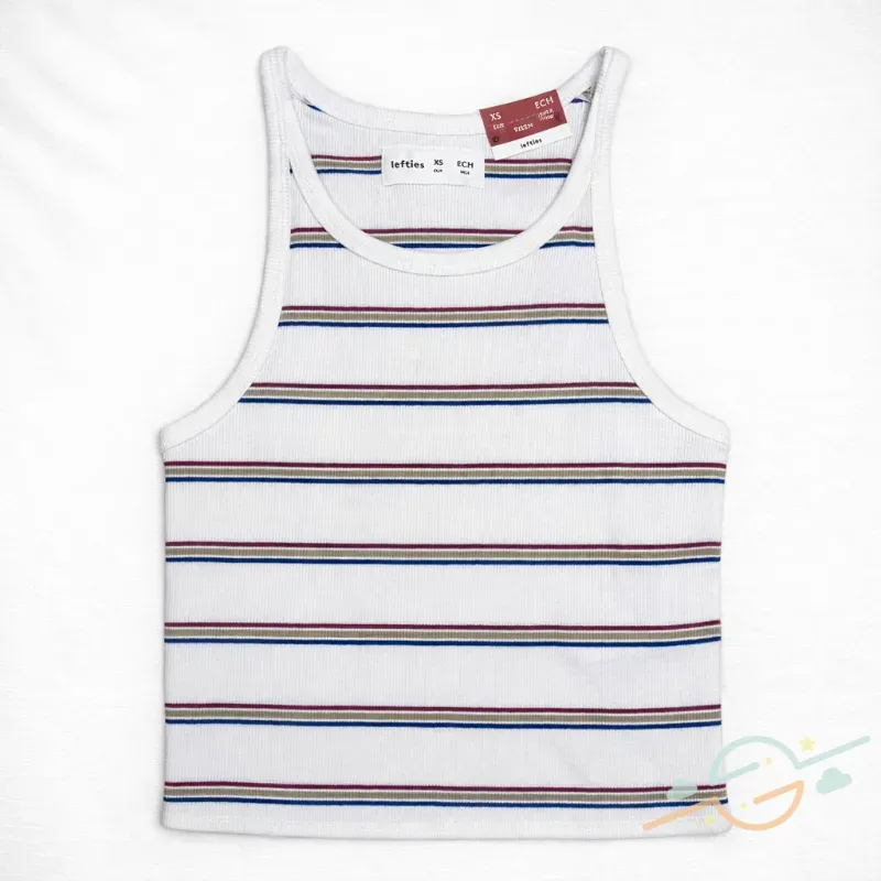 Blusa blanca rayas LEFTIES