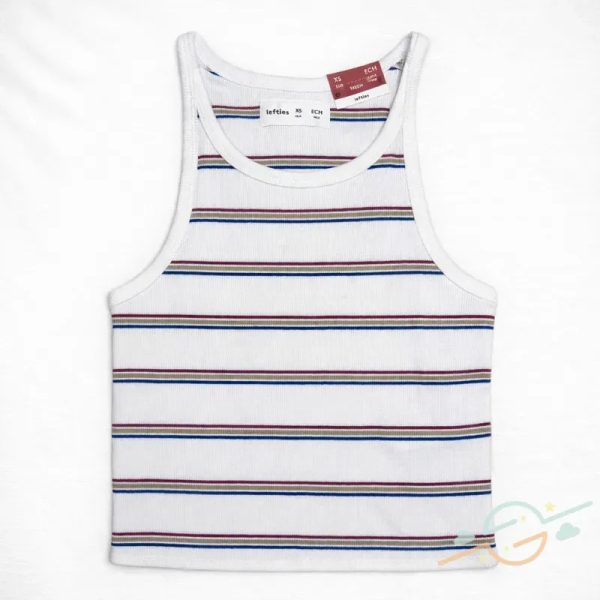 Blusa blanca rayas LEFTIES