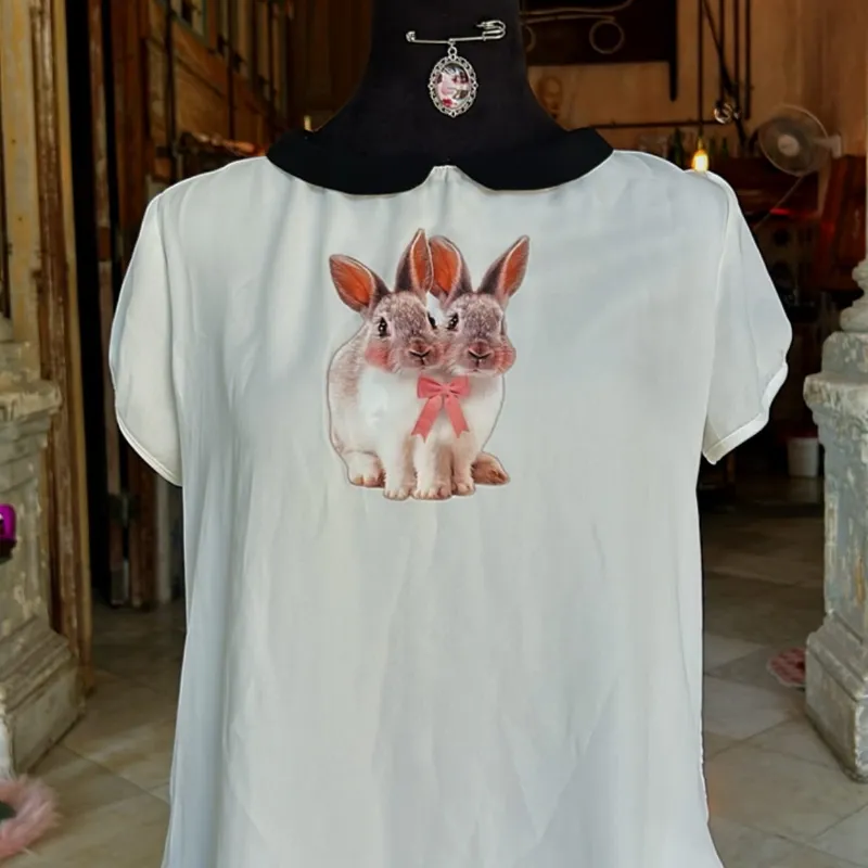 Blusa coquette bunny