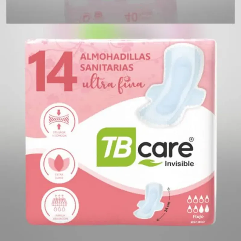  TB Care Invisible – 14 Almohadillas Sanitarias Ultra Finas