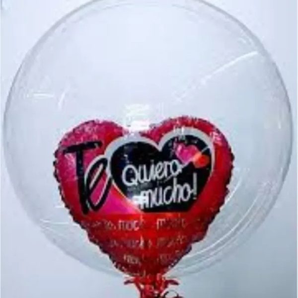 Globo Birbuja con globo metalizado por el dia de las madres