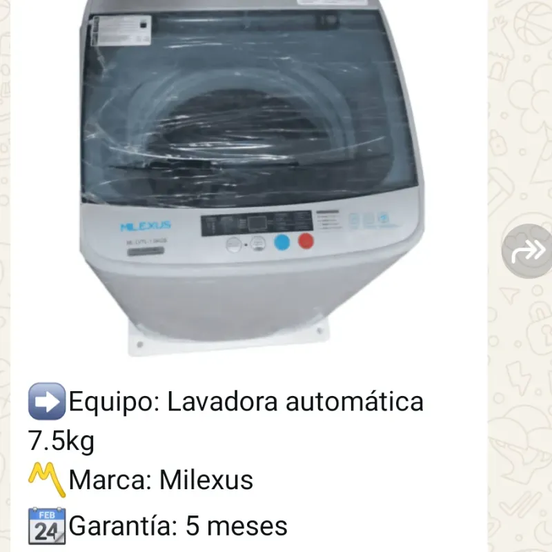 Lavadora automática 7.5 kg