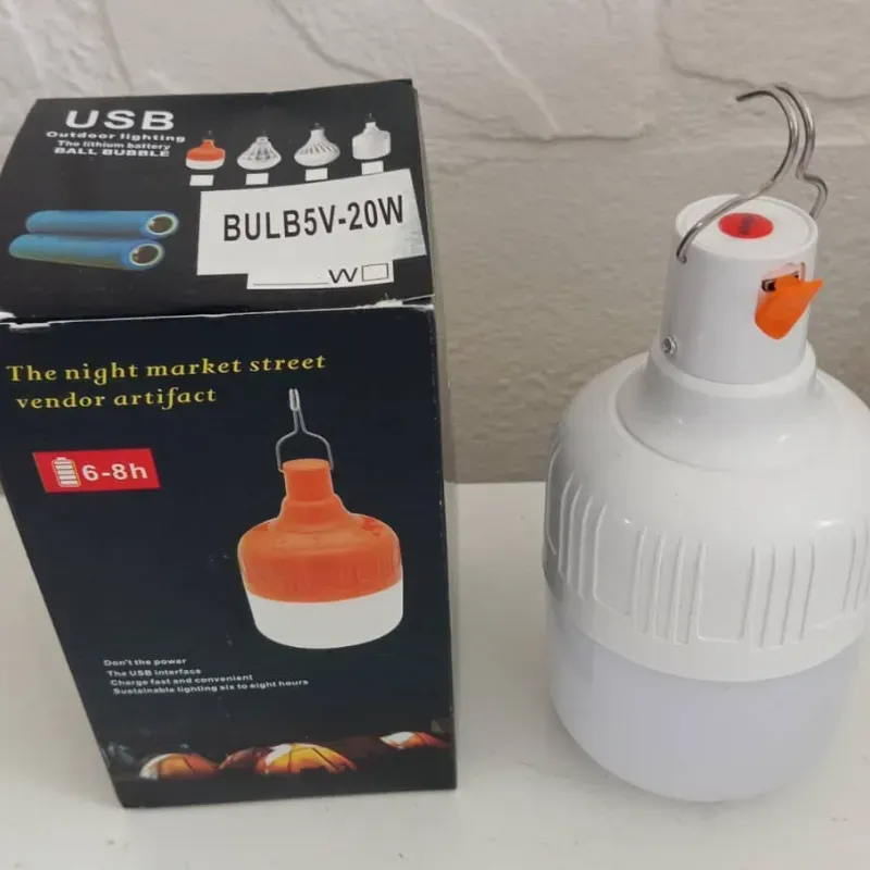 Bombillo recargable de 20w