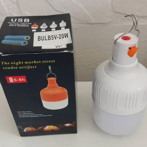 Bombillo recargable de 20w