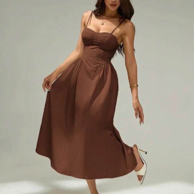 Vestido carmelita largo