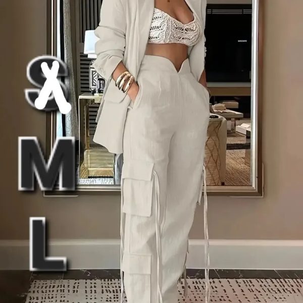 Conjunto Elegante de Pantalon Cargo