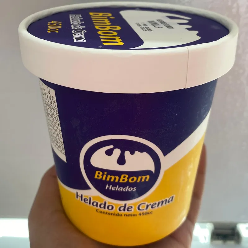 Helado BimBom Vainilla