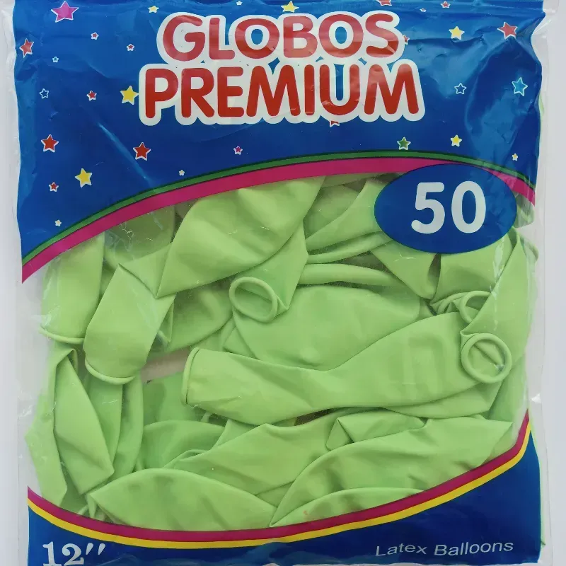 Globo por unidad color verde limón