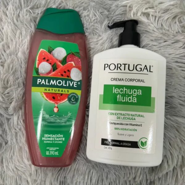  Dúo Corporal Hidratante – Frescura frutal + suavidad vegetal