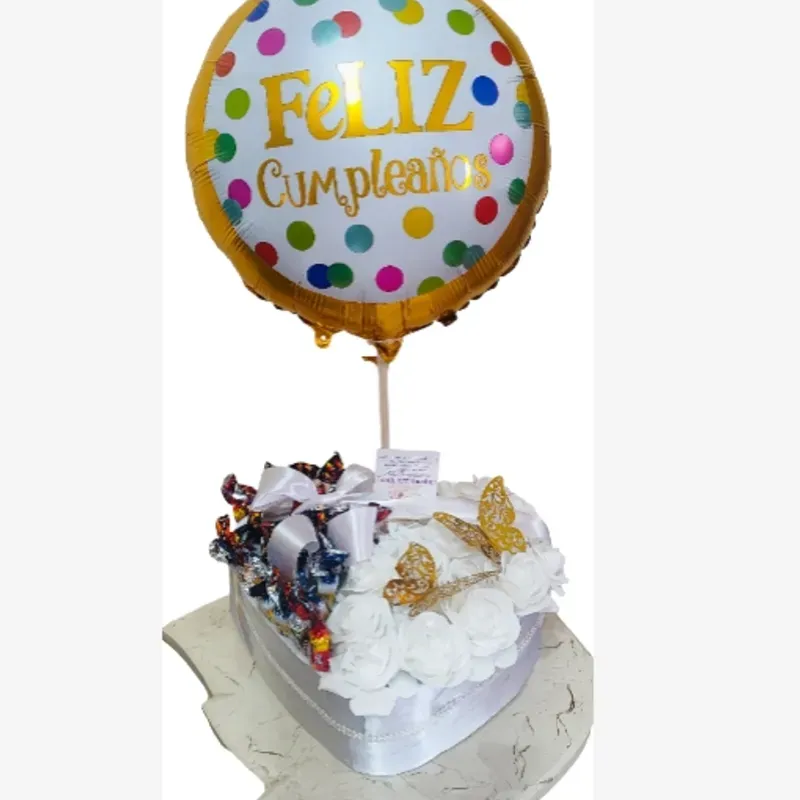 Luxury Heart-Box con Globo