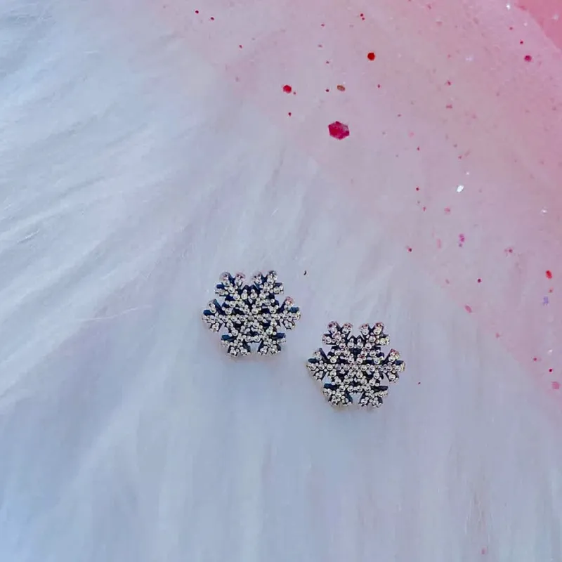 Aretes de Pandora copo de nieve
