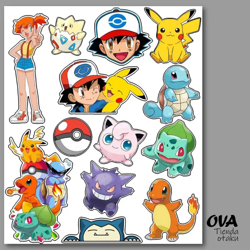 ⚡ Pack de stickers Pokemon