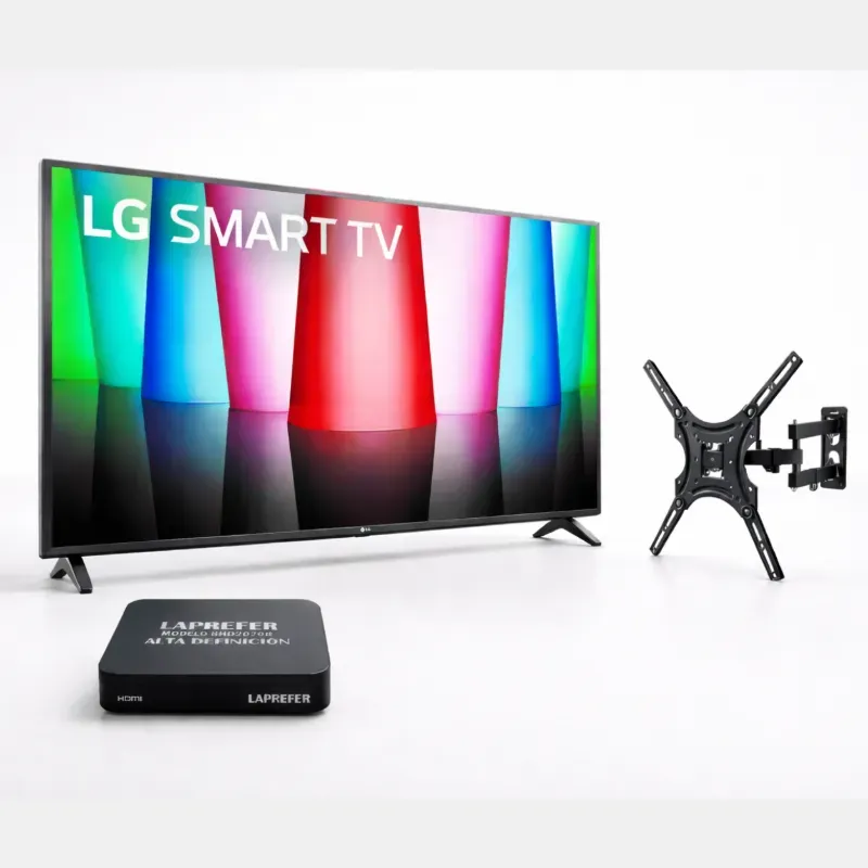 SMART TV LG 32" + CAJITA + SOPORTE ARTICULADO (VPT)