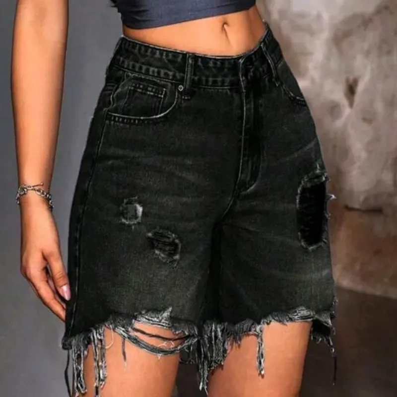  Bermuda de mezclilla — Gris Oscuro