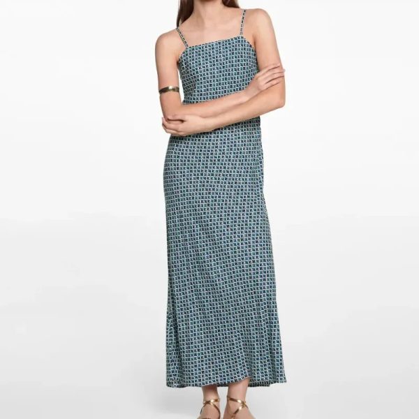 Vestido largo estampado