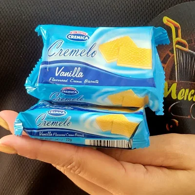 Paquetes de galletas  cremelo de vainilla