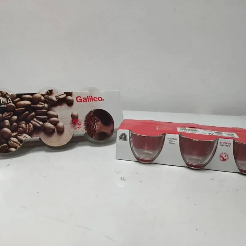 Juego de tazas de cristal