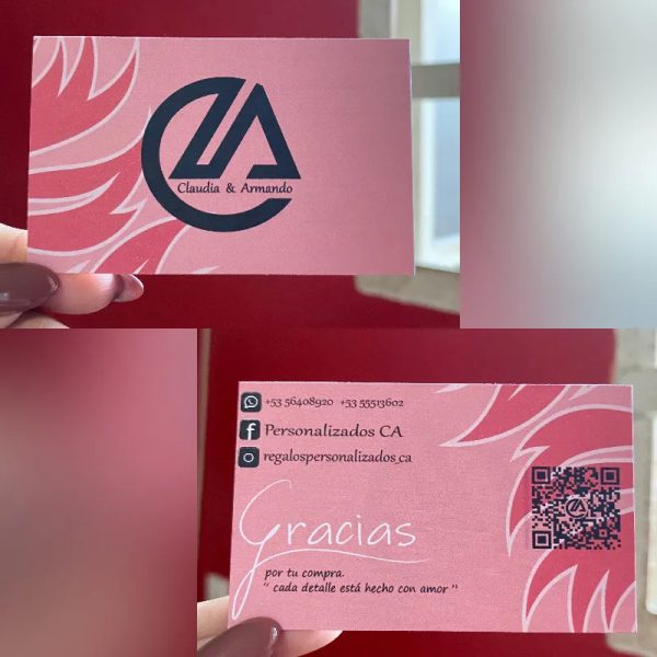Tarjeta de presentación gruesas