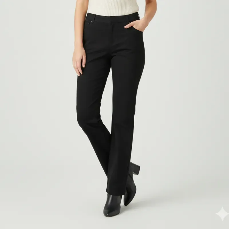 Pantalon negro elastizado