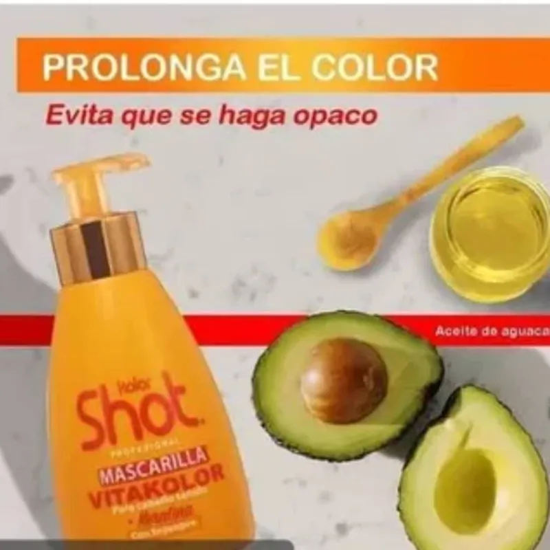 Mascarilla para Cabello Teñido con KERATINA  Fortalecedor del color(para todos los tonos)