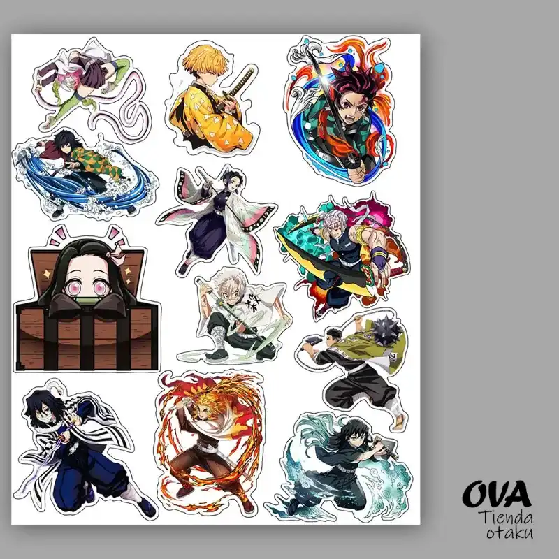  Pack de stickers Kimetsu no Yaiba (Demon Slayer)