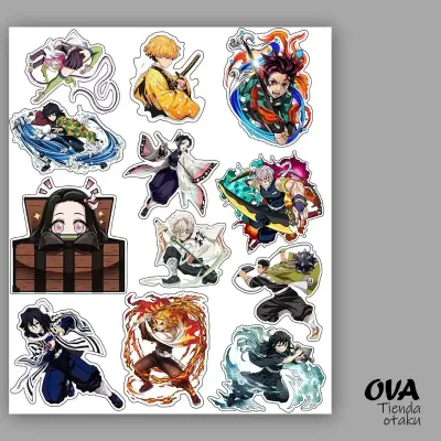  Pack de stickers Kimetsu no Yaiba (Demon Slayer)