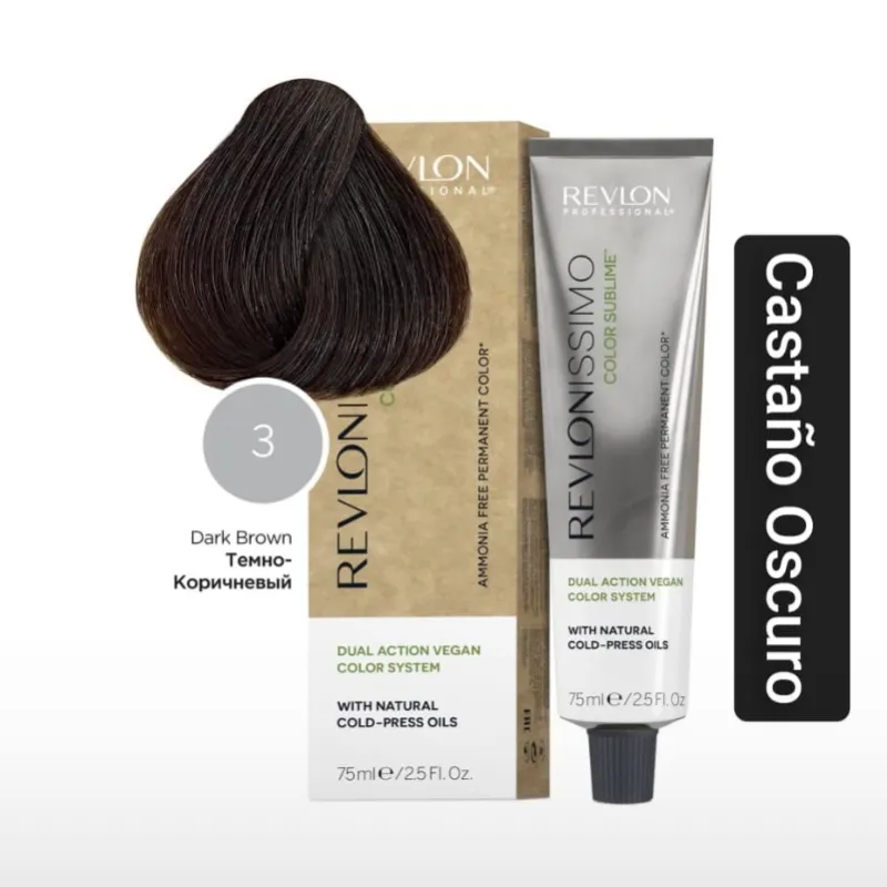 Tinte Revlon 3 castaño oscuro