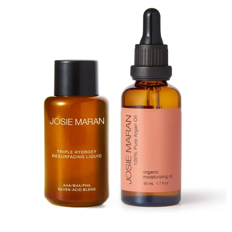 Kit de Aceite de Argan Puro y Exfoliante Líquido