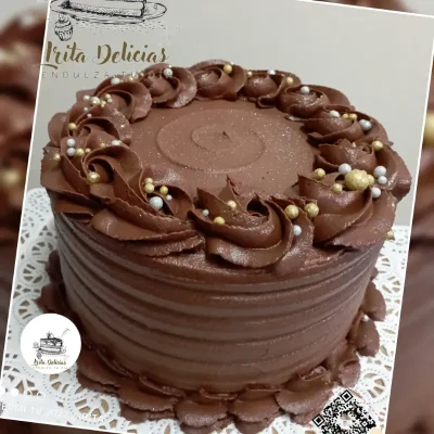 Torta de Ganache de Chocolate de 17cm