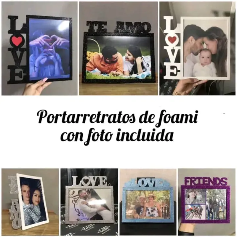 Cuadros de foami con letras