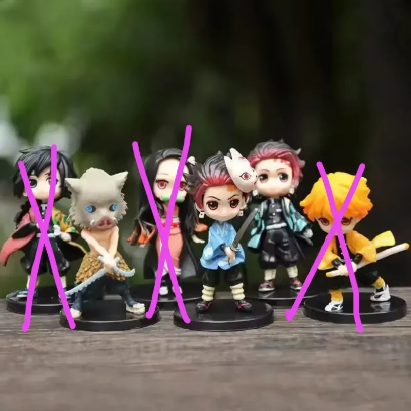 Set de figuras de la serie Anime DEMON SLAYER KIMETSU NO YAIBA