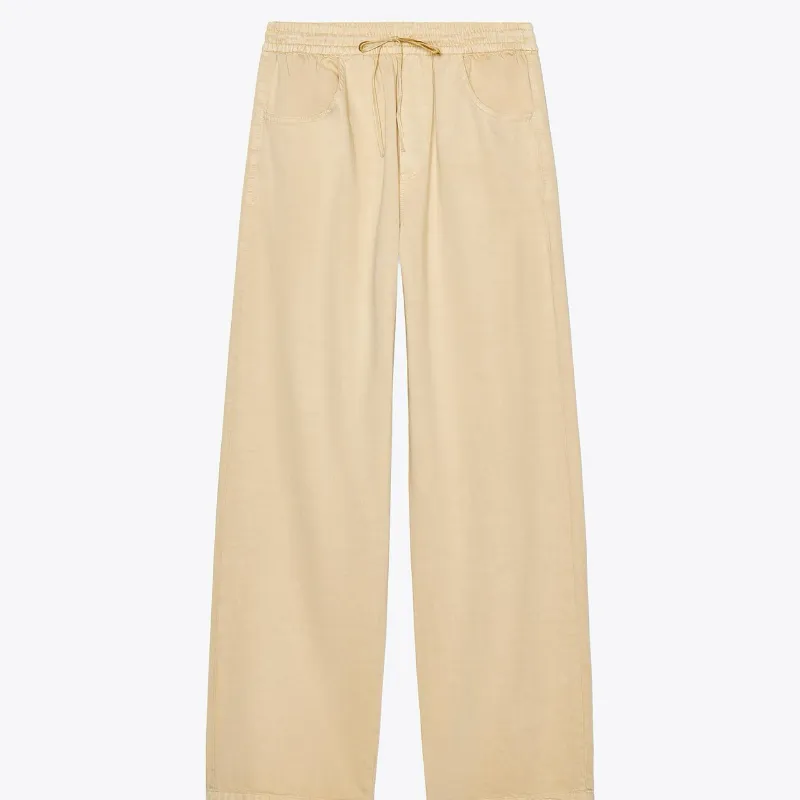 Pantalón tela amarillo