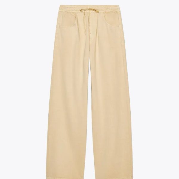 Pantalón tela amarillo
