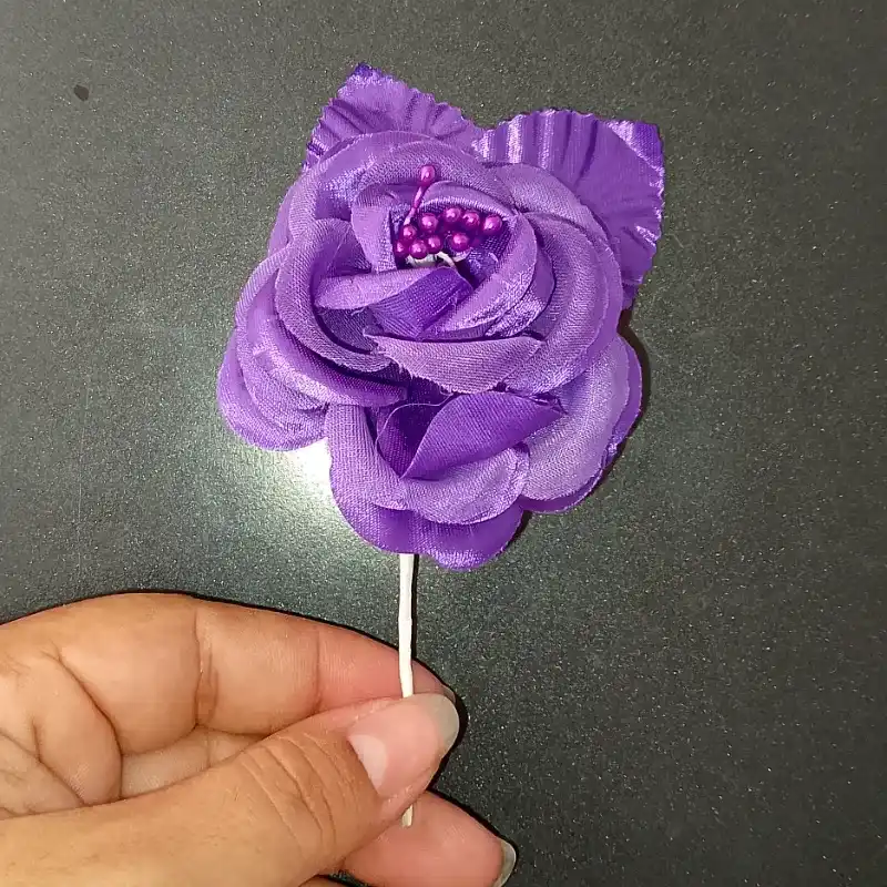 Rosa de tela | color morado