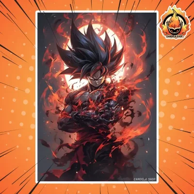 ✨ ¡Póster de Goku Dios rojo (Dragon Ball super)! ✨