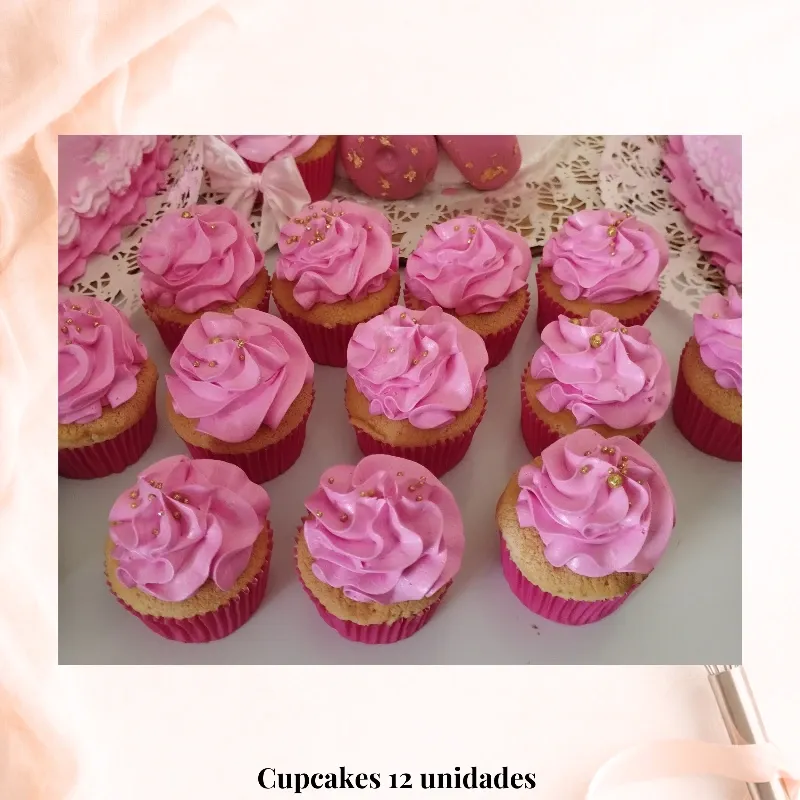 Pack de 12 Cupcakes de vainilla.