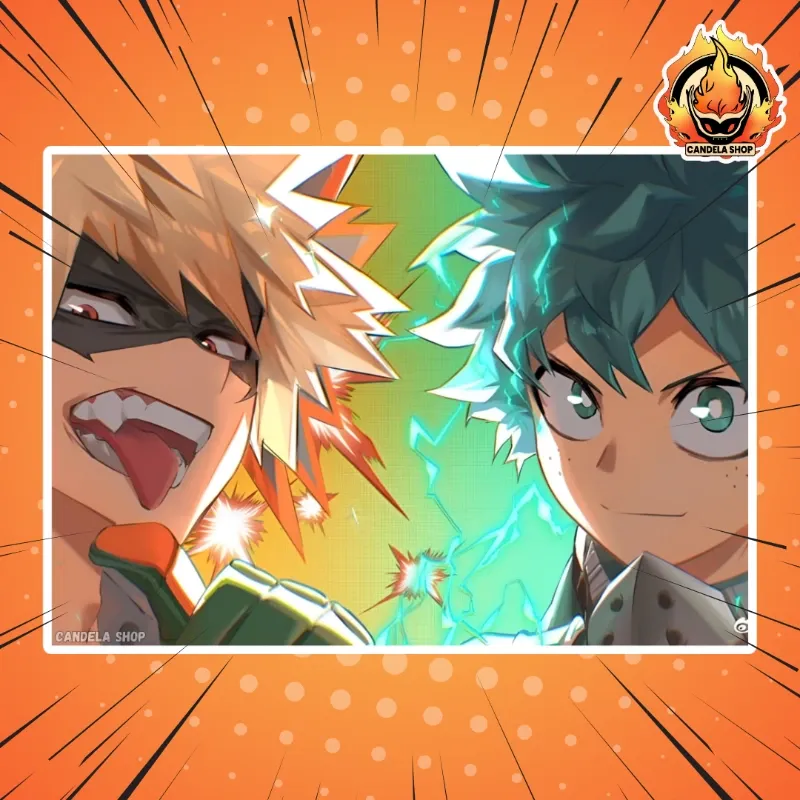 ✨ ¡Póster de Midoriya y Bakugo (My Hero Academia)!