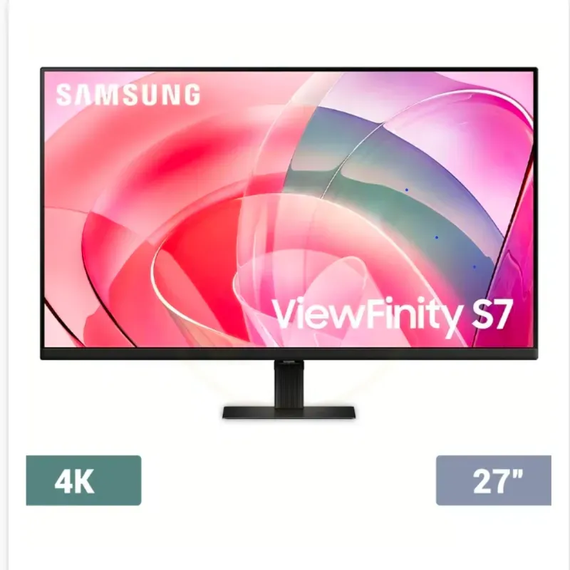 Monitor Samsung 27" ViewFinity S7 4K UHD con HDR10 - Negro