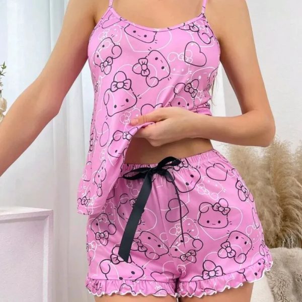 Pijama con estampado de conejo