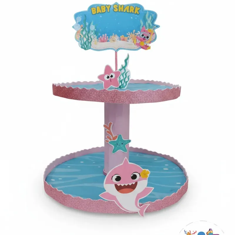 Portadulce de dos niveles de Baby Shark
