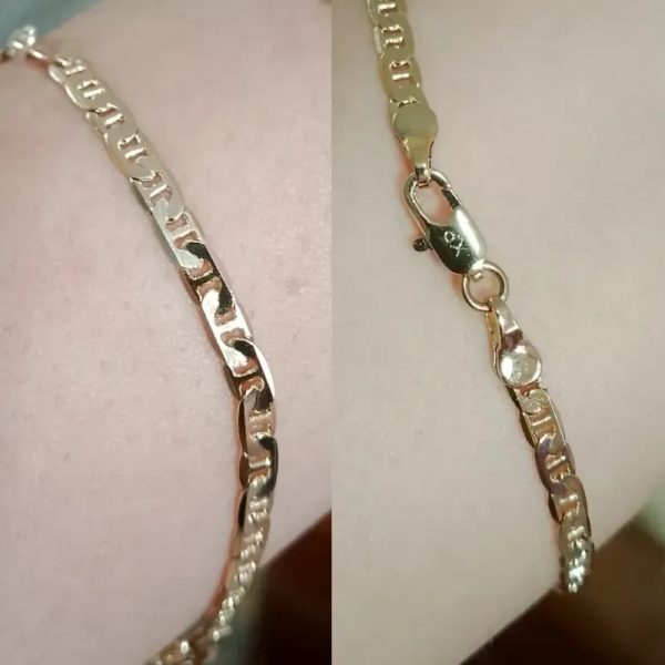 Pulsera Eslabón Martillado