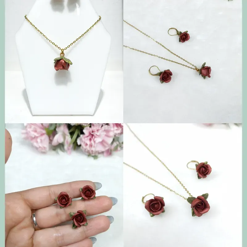 ✨Juego de botones Cromados Vino Tinto✨