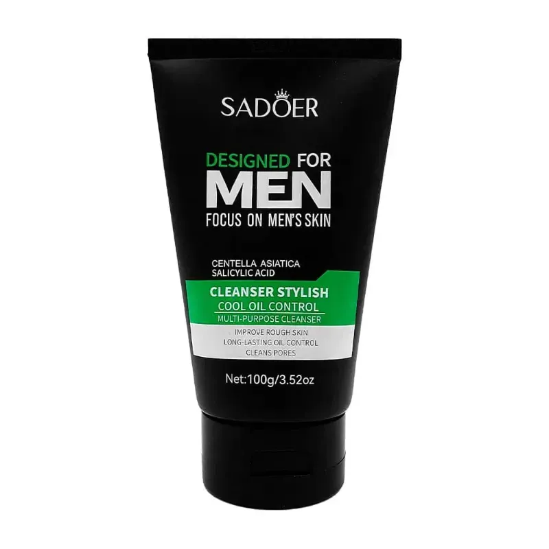 Limpiador facial sadoer con extracto de centella asiatica para hombres