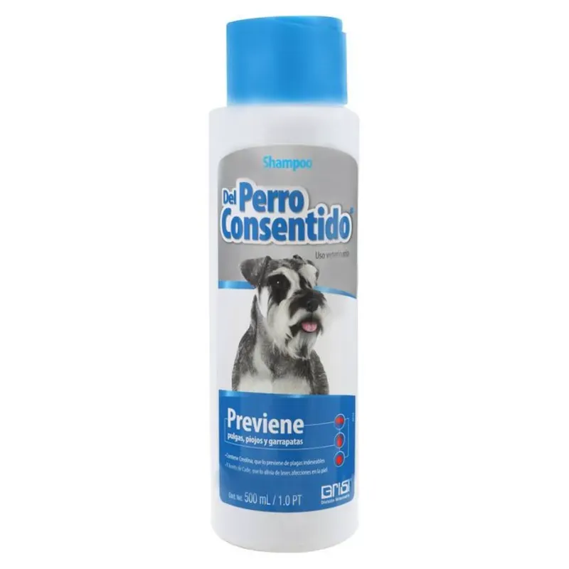 SHAMPOO PERRO CONSENTIDO (pulgas y garrapatas) 500 ML