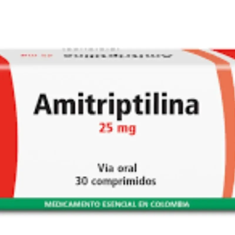 Amitriptilina de 25 mg de 10 Tabletas