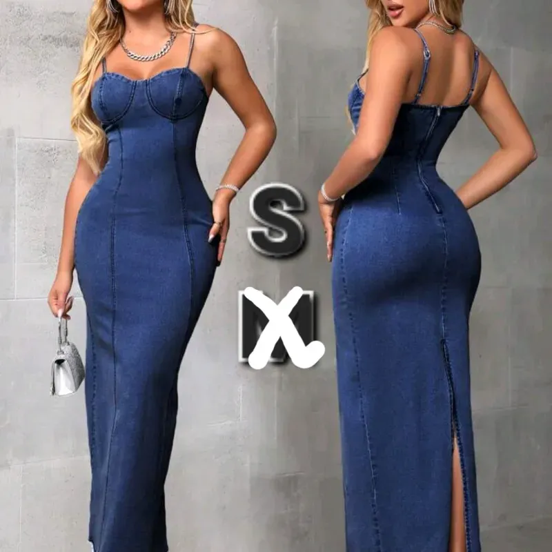 Vestido de Mezclilla sin Tirantes