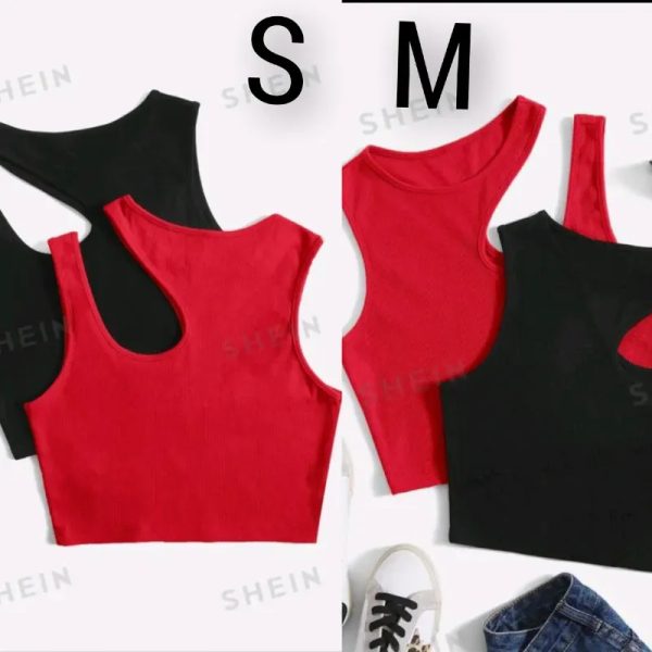 Tops rojo y negro